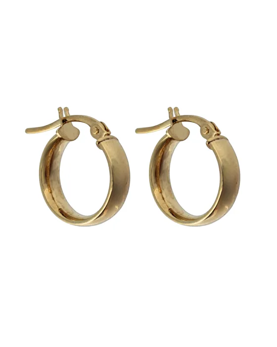 9CT Y/G HALF HOOP 4mm/10mm